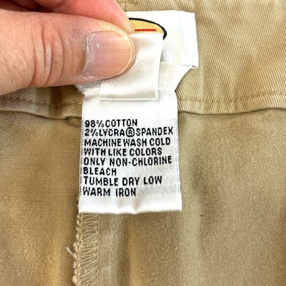 Talbots Women Stretch High Rise Casual Bermuda Shorts Solid Tan Color Size 24W - Picture 9 of 9